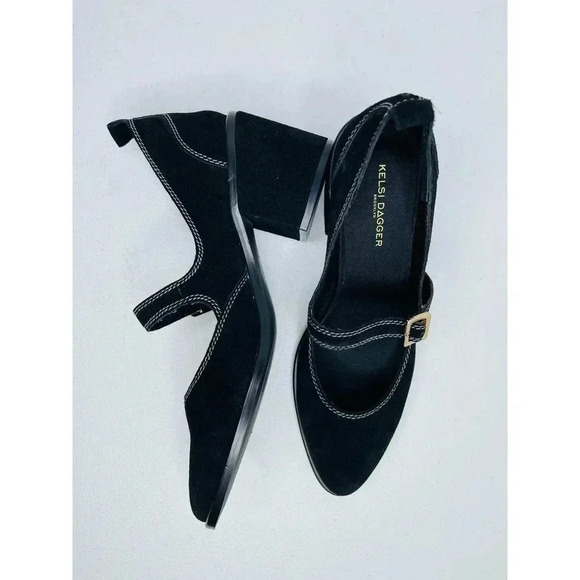 Kelsi Dagger Brooklyn Elm Mary Jane Suede Heels size 9.5 BlackNew - Picture 6 of 12